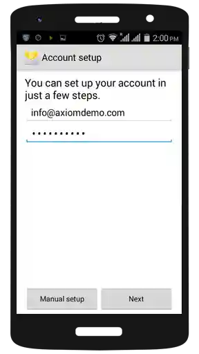 mobile email setup